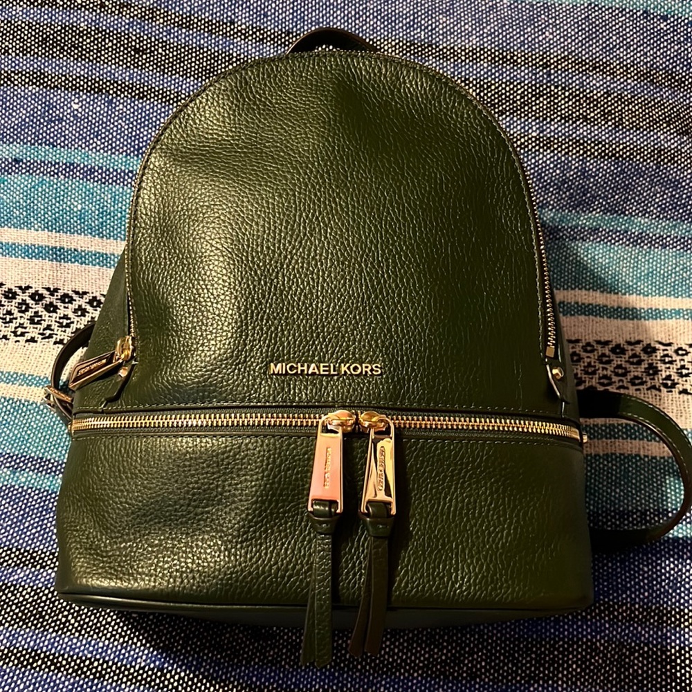 Michael Kors Medium Color-Block Logo Backpack
